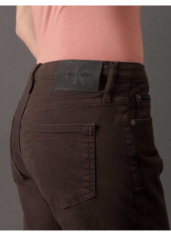 Calvin Klein Jeans - Calça Feminina Color Cropped Straight Calvin Klein Jeans - Cafe Marrom 5