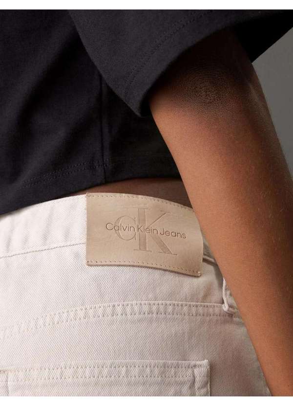 Calvin Klein Jeans - Calça Feminina Color Wide Leg 5 Pockets Calvin Klein Jeans - Arei Bege 2