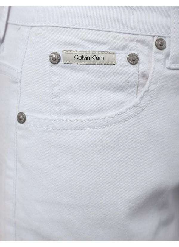 Calça Jeans Feminina CalÃ§a Calvin Klein Feminina Branca Calvin