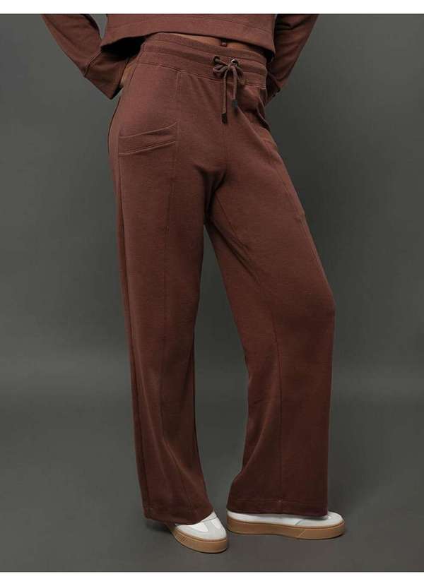 Calvin Klein Jeans - Calça Feminina Malha Idaho Calvin Klein Jeans - Marrom Marrom 4