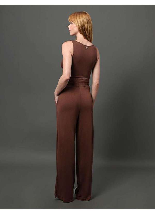 Calvin Klein Jeans - Calça Feminina Tricot Like Calvin Klein - Marrom Marrom 4