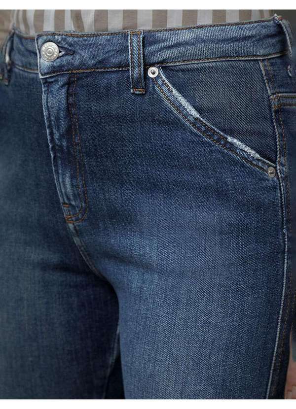 Calça Jeans Flare CalÃ§a Feminina Com Bolso Faca Calvin Klein