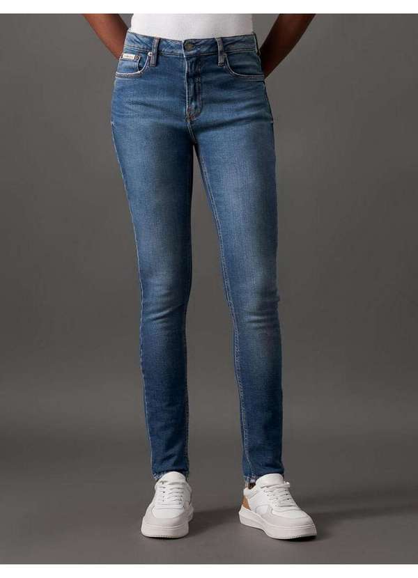 Calvin Klein Jeans - Calça Jeans Feminina New Skinny 5 Pockets Calvin Klein Jeans - Az Azul