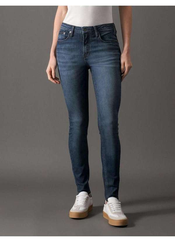 Calvin Klein Jeans - Calça Jeans Feminina Skinny Controle Térmico Calvin Klein Jeans - Azul