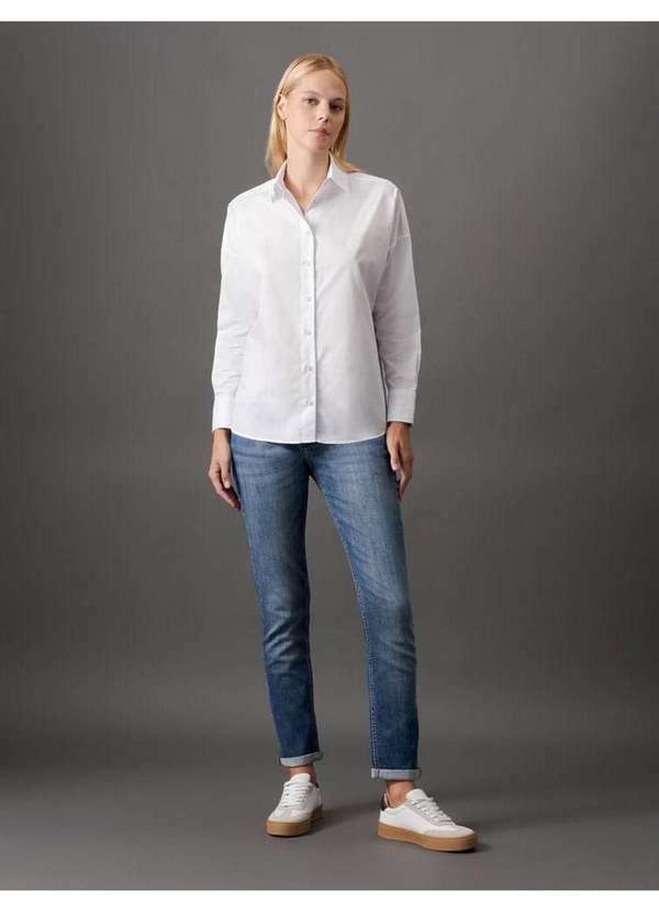 Jeans Feminina CalÃ§a Social Calvin Klein Camisa Calvin Klein