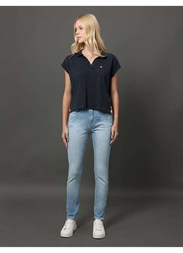 Calvin Klein Jeans - Polo Feminina Malhão Calvin Klein Jeans - Marinho Azul 3