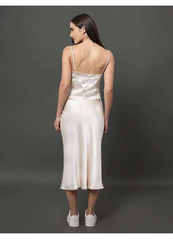 Calvin Klein Jeans - Top Feminino Acetinado Calvin Klein Jeans - Off White Branco 1