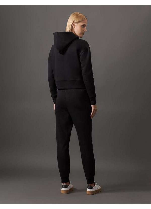 Casaco Feminino Moletom Logo Re Issue Calvin Klein Jeans Preto