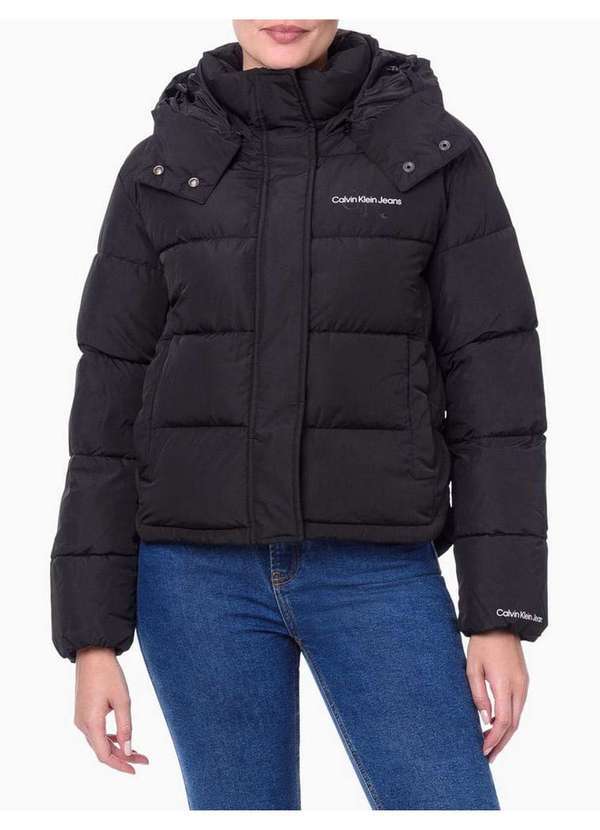 Jaqueta CalÃ§a Calvin Klein Feminina Preta Calvin Klein Jaqueta Bomber Preta Jaqueta Feminina Calvin Klein