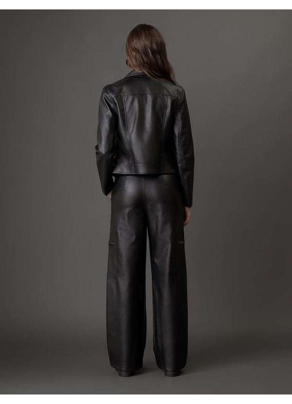 Calvin Klein Jeans - Jaqueta Feminina Motorcycle Calvin Klein Jeans - Preto Preto 5