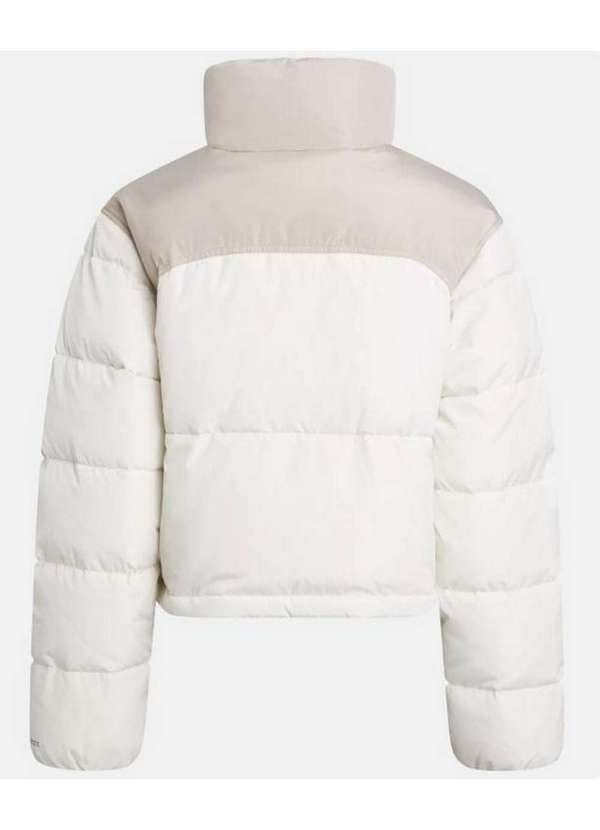 Calvin Klein Jeans - Jaqueta Feminina Puffer Cropped Logo no Peito Calvin Klein - Off Branco 2