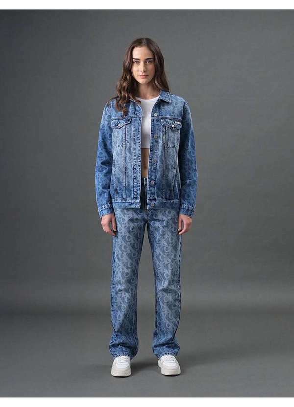 Calvin Klein Jeans - Jaqueta Jeans Feminina Comfort Calvin Klein Jeans - Azul Médio Azul