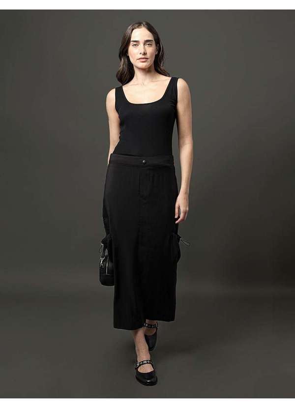 Calvin Klein Jeans - Saia Cargo com Regulador Calvin Klein Jeans - Preto Preto 4