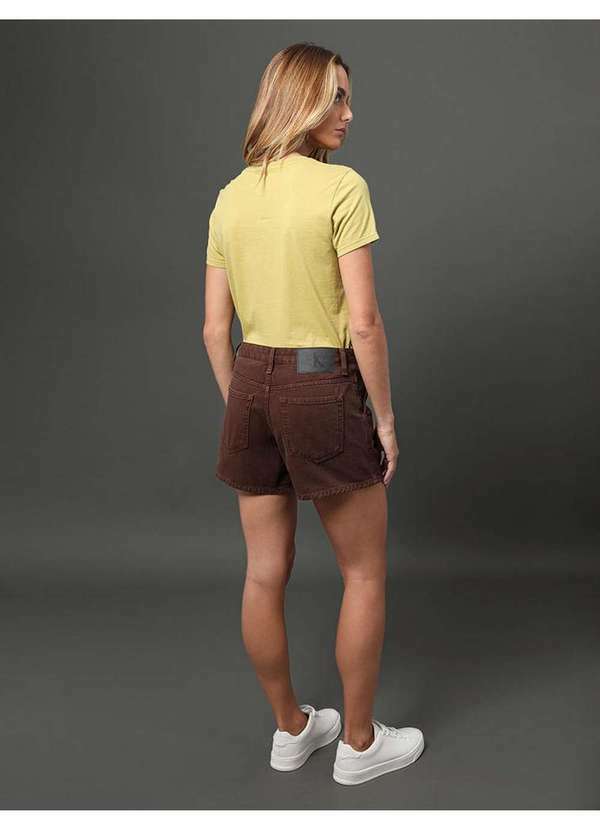 Calvin Klein Jeans - Shorts Feminino Color Bolso Faca Calvin Klein Jeans - Marrom Marrom