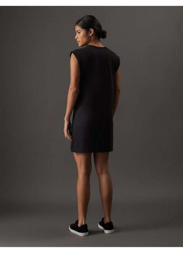 Calvin Klein Jeans - Vestido Feminino Cavas Raglan Calvin Klein Jeans - Preto Preto 5