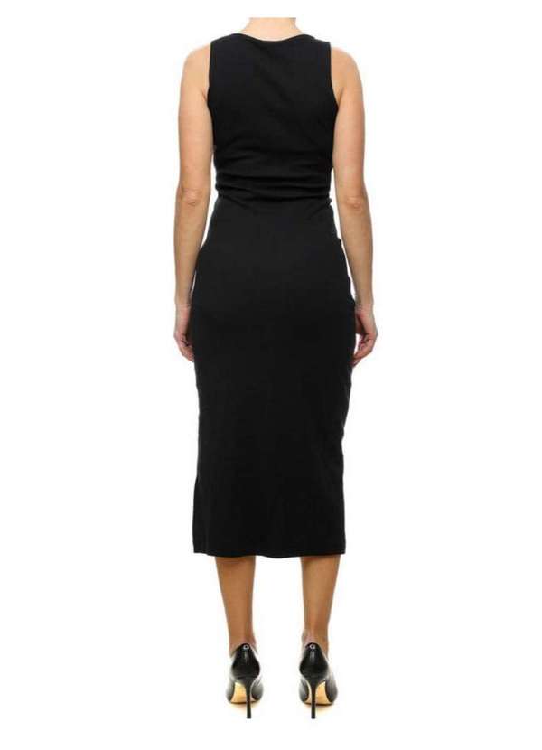 Calvin Klein Jeans - Vestido Feminino Midi - Preto Preto