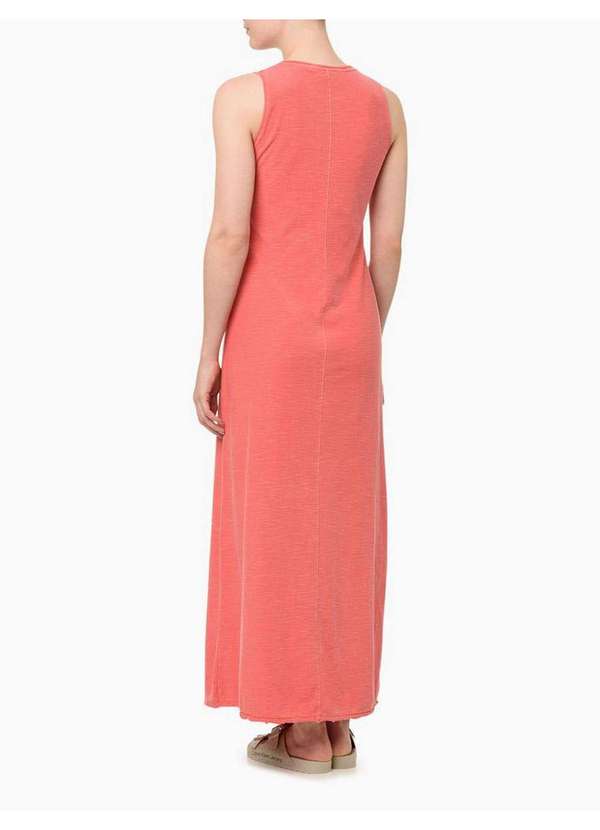 Calvin Klein Jeans - Vestido Feminino Recortes - Melancia Vermelho 1