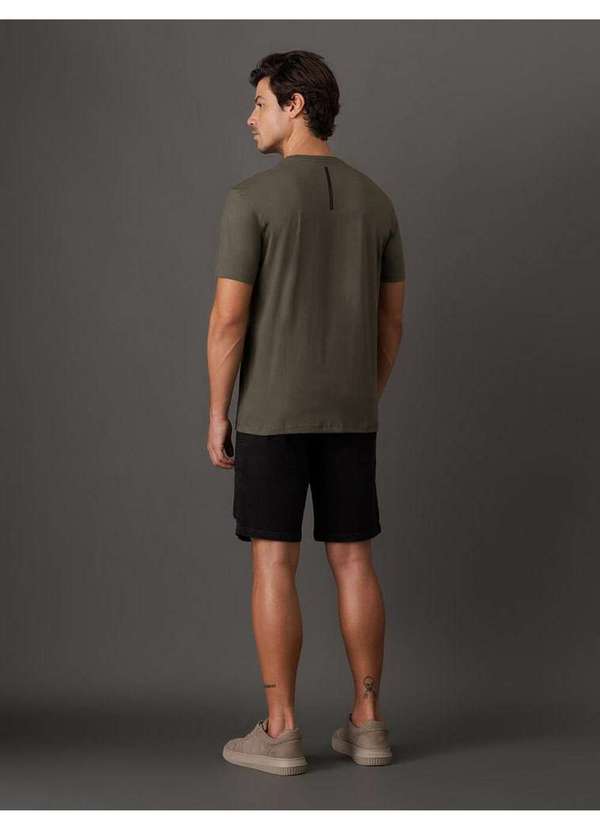 Calvin Klein Jeans - Bermuda Masculina Cargo Moletom Calvin Klein Jeans - Preto Preto 2