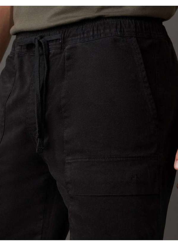 Calvin Klein Jeans - Bermuda Masculina Cargo Moletom Calvin Klein Jeans - Preto Preto 4