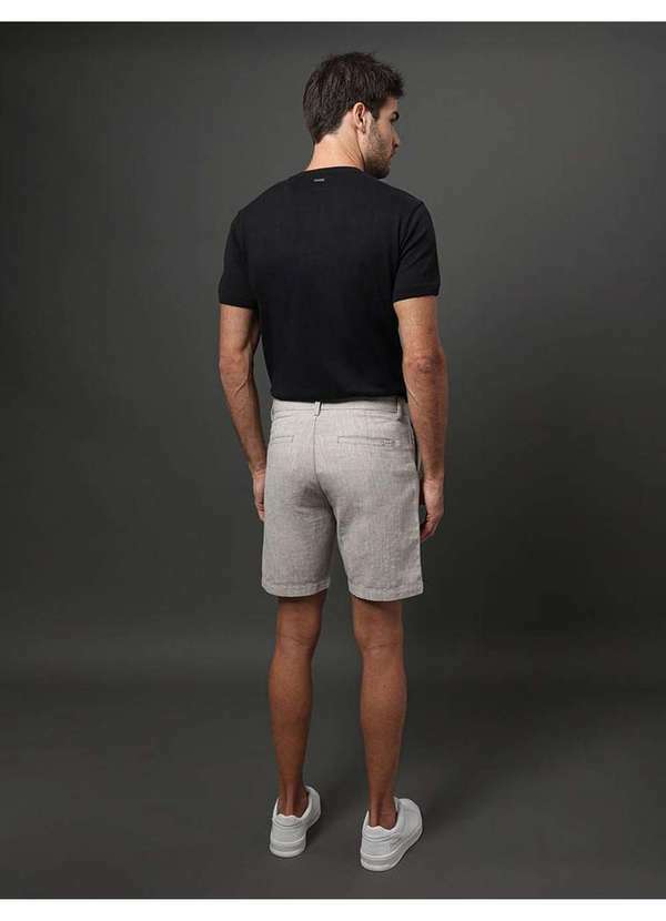 Calvin Klein Jeans - Bermuda Masculina Chino Cotton Calvin Klein - Caqui Medio Bege