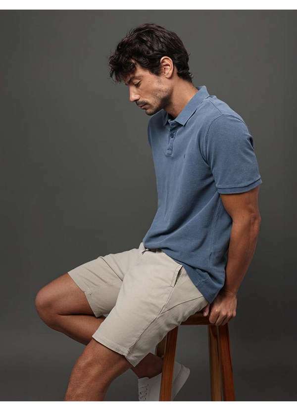 Calvin Klein Jeans - Bermuda Masculina Color Moletom Calvin Klein Jeans - Caqui Claro Bege