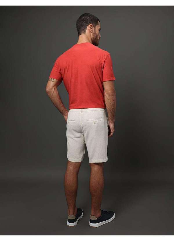 Calvin Klein Jeans - Bermuda Masculina Linen Calvin Klein Jeans - Off White Branco 2