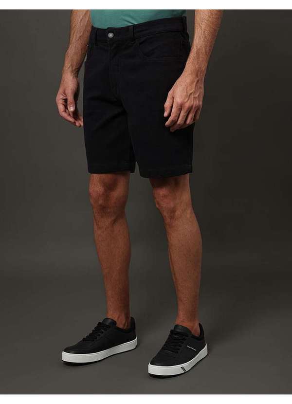 Calvin Klein Jeans - Bermuda Masculina Moletom Calvin Klein Jeans - Preto Preto