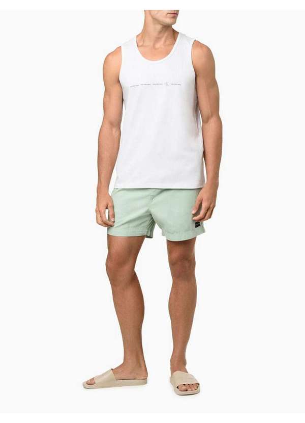 Calvin Klein Jeans - Shorts Masculino Color com Elástico Calvin Klein - Verde Claro Verde 2