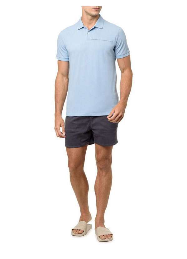 Calvin Klein Jeans - Shorts Masculino Color Moletom com Silk Calvin Klein Jeans - Chum Cinza 1