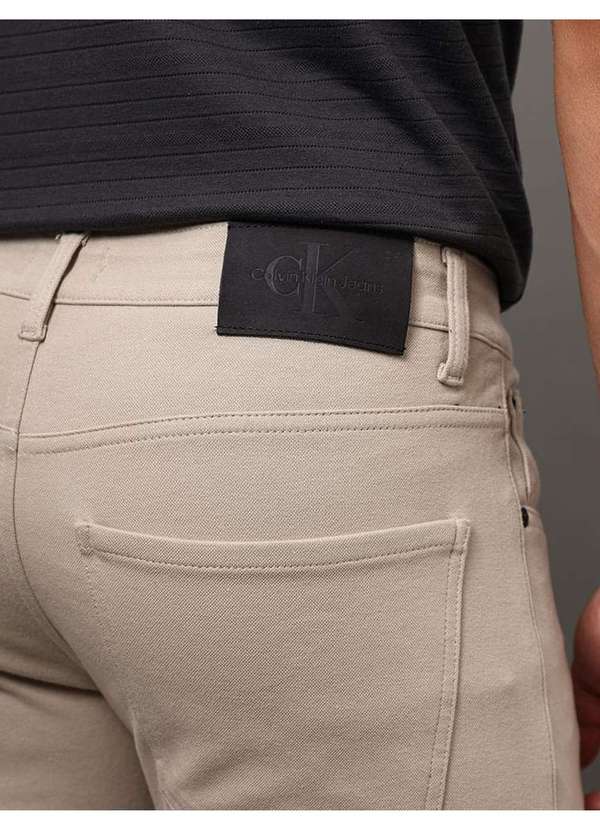 Calvin Klein Jeans - Calça Ckj 5 Pockets Skinny - Caqui Claro Bege 2