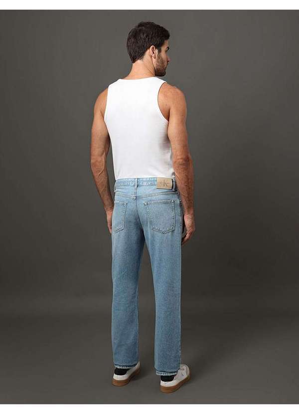 Calvin Klein Jeans - Calça Jeans Masculina 5 Pockets Calvin Klein Jeans - Azul Claro Azul