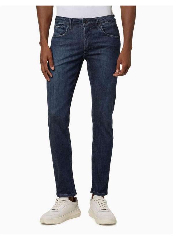 Calvin Klein Jeans - Calça Jeans Masculina Body 5 Pockets - Marinho Azul