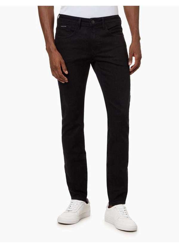 Calvin Klein Jeans - Calça Jeans Masculina Skinny 5 Pockets Calvin Klein Jeans - Preto Preto