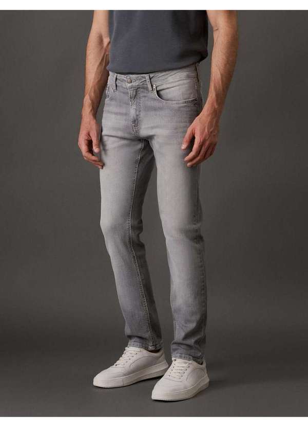 Calvin Klein Jeans - Calça Jeans Masculina Skinny 5 Pockets 3d Calvin Klein Jeans - Ci Cinza 4