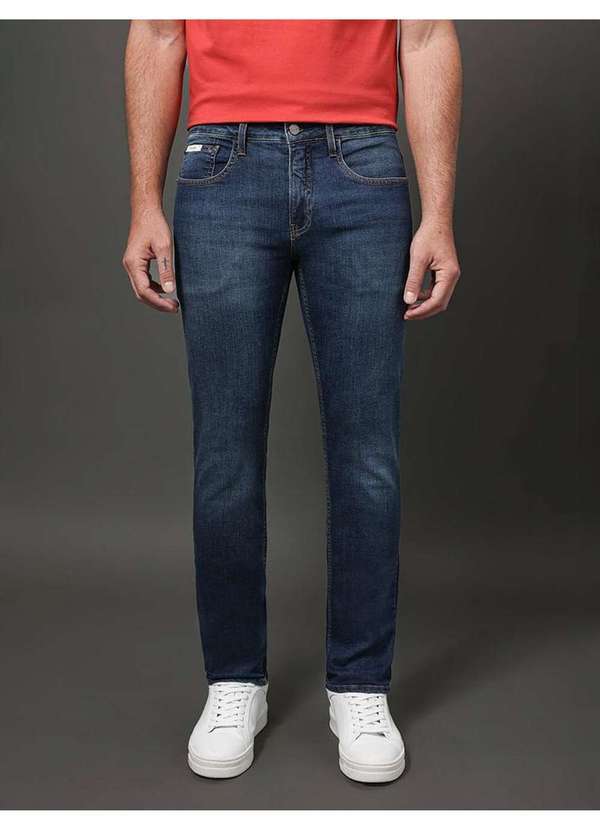 Calvin Klein Jeans - Calça Jeans Masculina Skinny 5 Pockets Calvin Klein - Marinho Azul 3