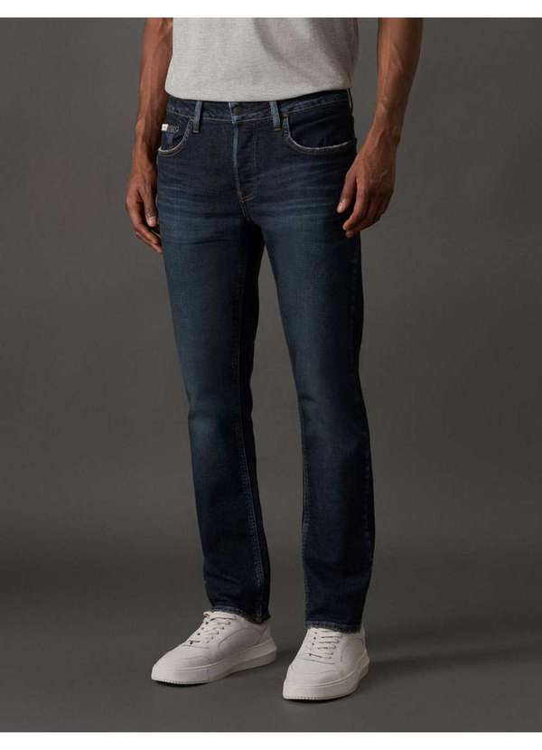 Calvin Klein Jeans Calça Jeans Masculina Skinny Premium Wash Calvin Klein  Jeans Ma Azul