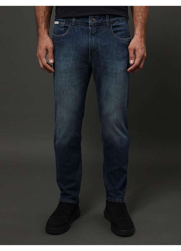 Calvin Klein Jeans Calça Jeans Masculina Slim Pockets Calvin Klein  Jeans Azul Mé Azul