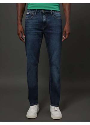 Calvin Klein Jeans Calça Jeans Masculina Slim Pockets Calvin Klein  Jeans Marinho Azul