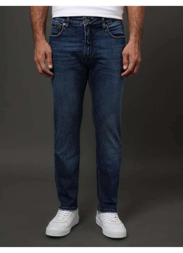Calvin Klein Jeans - Calça Jeans Masculina Slim 5 Pockets Calvin Klein Jeans - Marinho Azul
