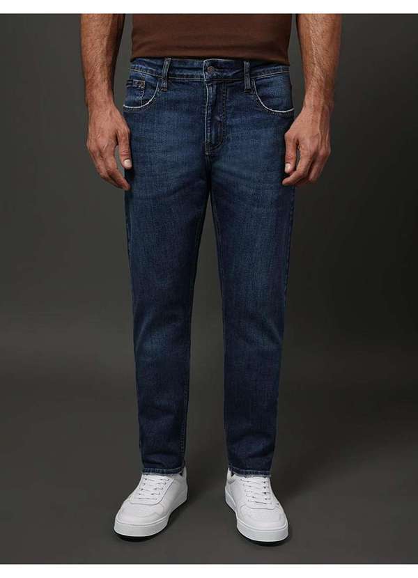 Calvin Klein Jeans - Calça Jeans Masculina Slim 5 Pockets Calvin Klein Jeans - Marinho Azul