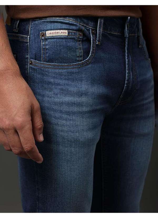 Calvin Klein Jeans Calça Jeans Masculina Super Skinny Stretch Calvin  Klein Jeans M Azul