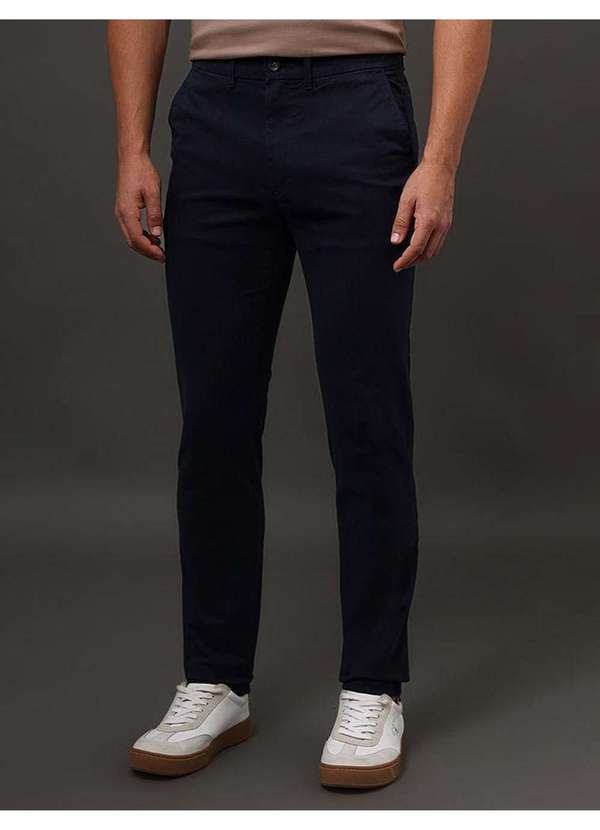Calvin Klein Jeans - Calça Masculina Chino Slim Modern Twill Calvin Klein - Marinho Azul 4