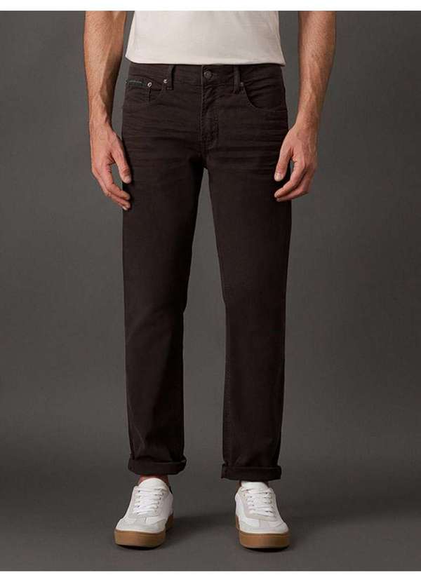 Calvin Klein Jeans - Calça Masculina Color Moletom 5 Pockets Calvin Klein Jeans - Cafe Marrom 1