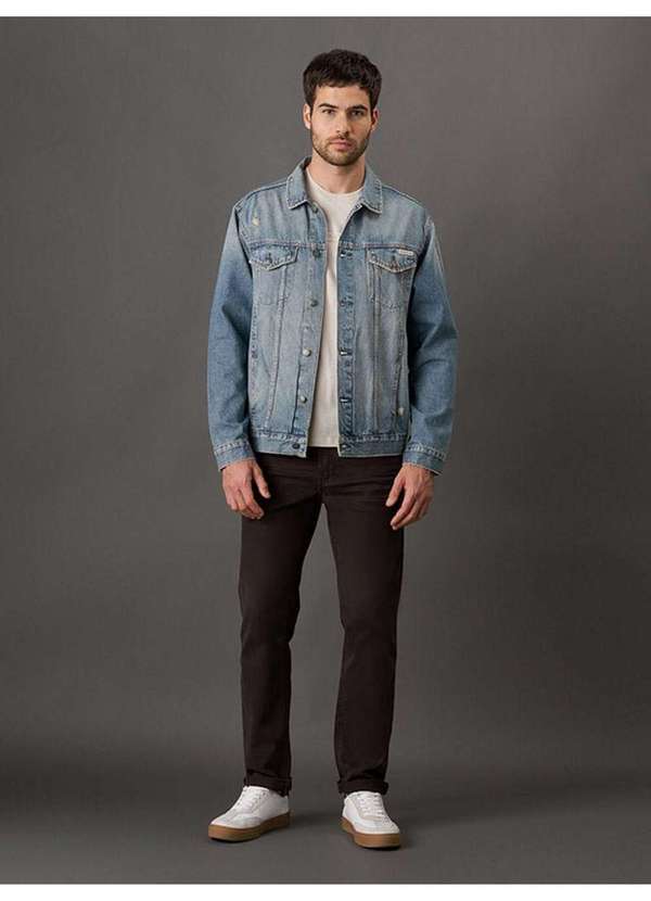 Calvin Klein Jeans - Calça Masculina Color Moletom 5 Pockets Calvin Klein Jeans - Cafe Marrom 3