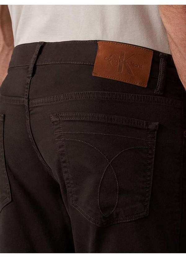 Calvin Klein Jeans - Calça Masculina Color Moletom 5 Pockets Calvin Klein Jeans - Cafe Marrom 4
