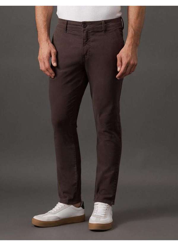 Calvin Klein Jeans - Calça Masculina Color Skinny Calvin Klein Jeans - Cafe Marrom 5