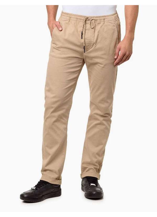 Calvin Klein Jeans - Calça Masculina Color Slim Calvin Klein Jeans - Caqui Claro Bege