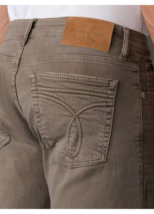 Calvin Klein Jeans - Calça Masculina Color Slim Calvin Klein Jeans - Caqui Medio Bege 4