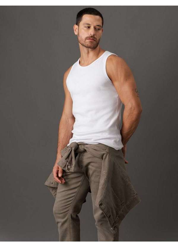 Calvin Klein Jeans - Calça Masculina Color Slim Calvin Klein Jeans - Caqui Medio Bege 5