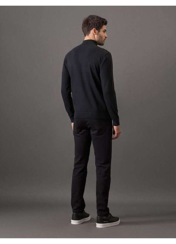 Calvin Klein Jeans - Calça Masculina Moletom 5 Pockets Calvin Klein - Preto Preto 2